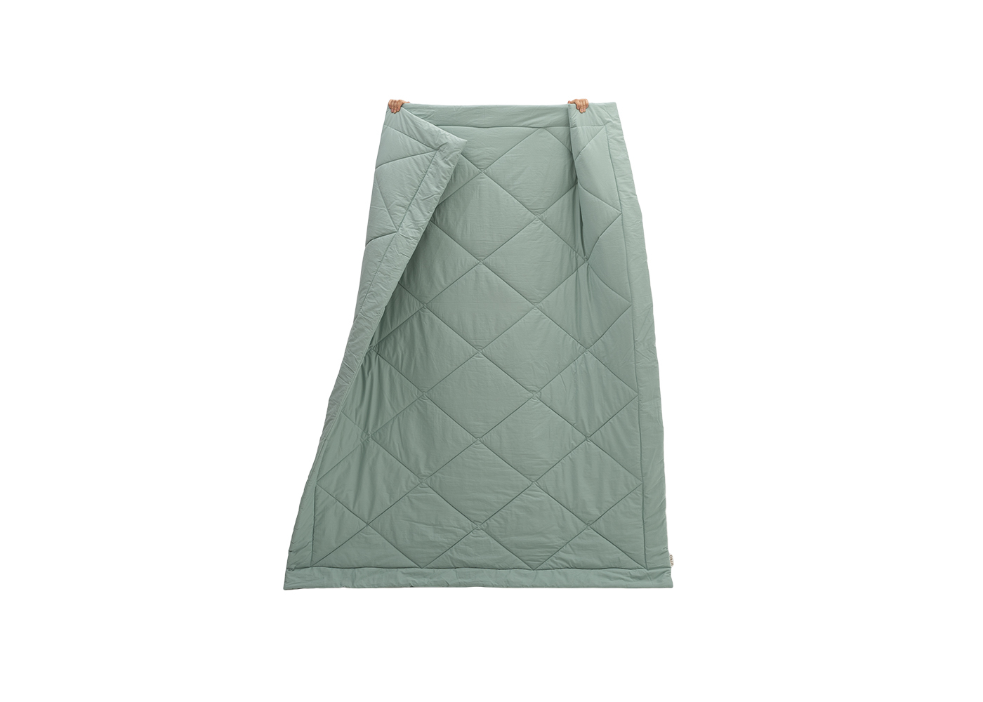 Одеяло из перкали, аквамарин. Фото 5.