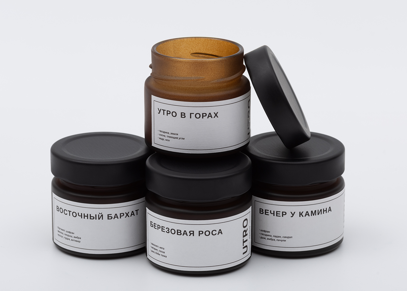 Ароматическая свеча, древесные ароматы. Фото 2.