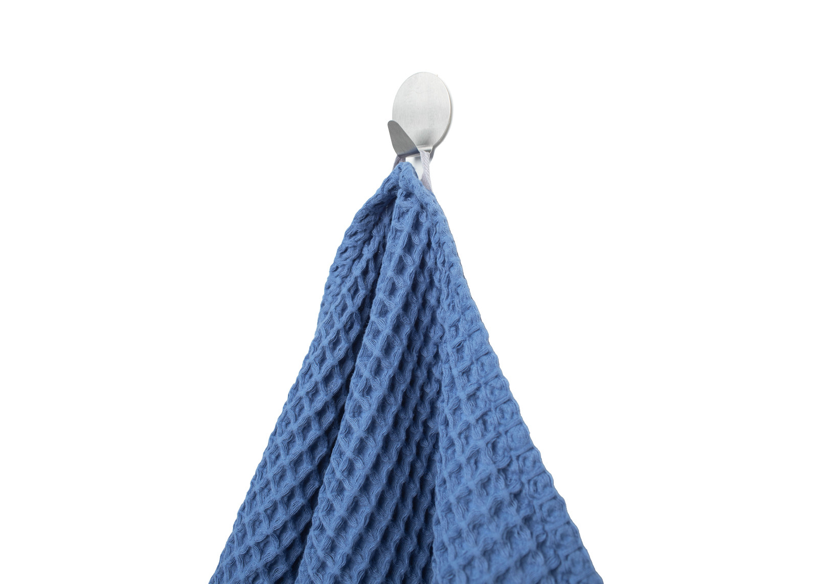 Вафельное полотенце синее. Фото 7.